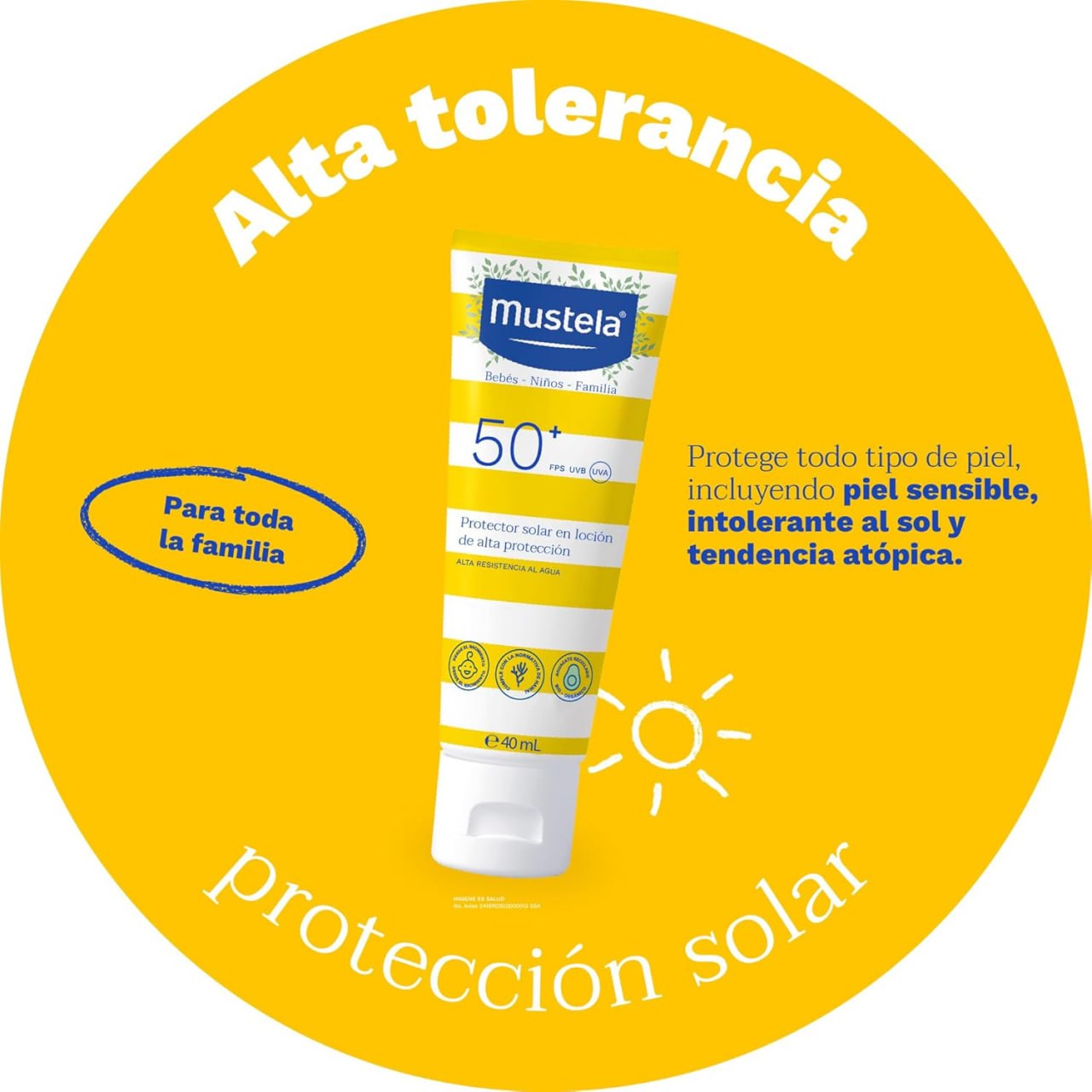 Sunscreen  Very High Protection Sun Milk Mustela