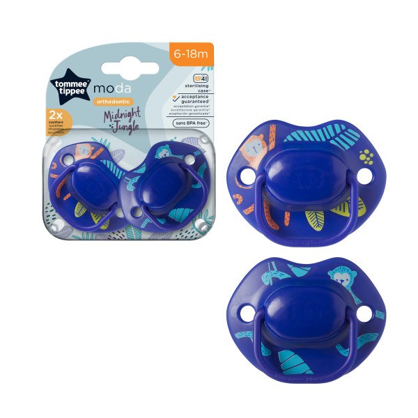 Tommee Tippee Moda Soother Pack Of 2 (6-18M