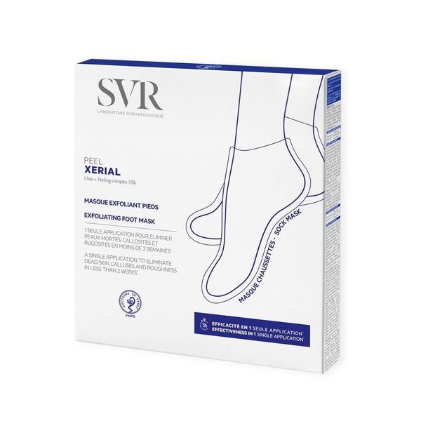 Svr xérial peel exfoliating foot sock mask 1pair