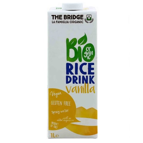 The Bridge Bio Organic Gluten Free Rice Drink With Vanilla 1 Liter