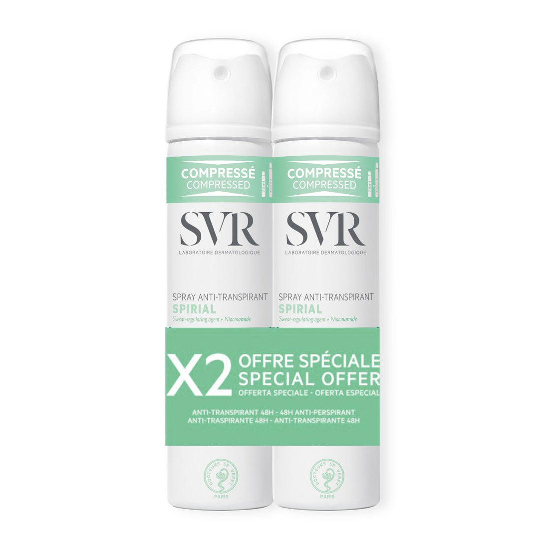 Svr Spirial Vegetable Deodorant Spray Sweat Regulator 48hr 75 ML (Copy)