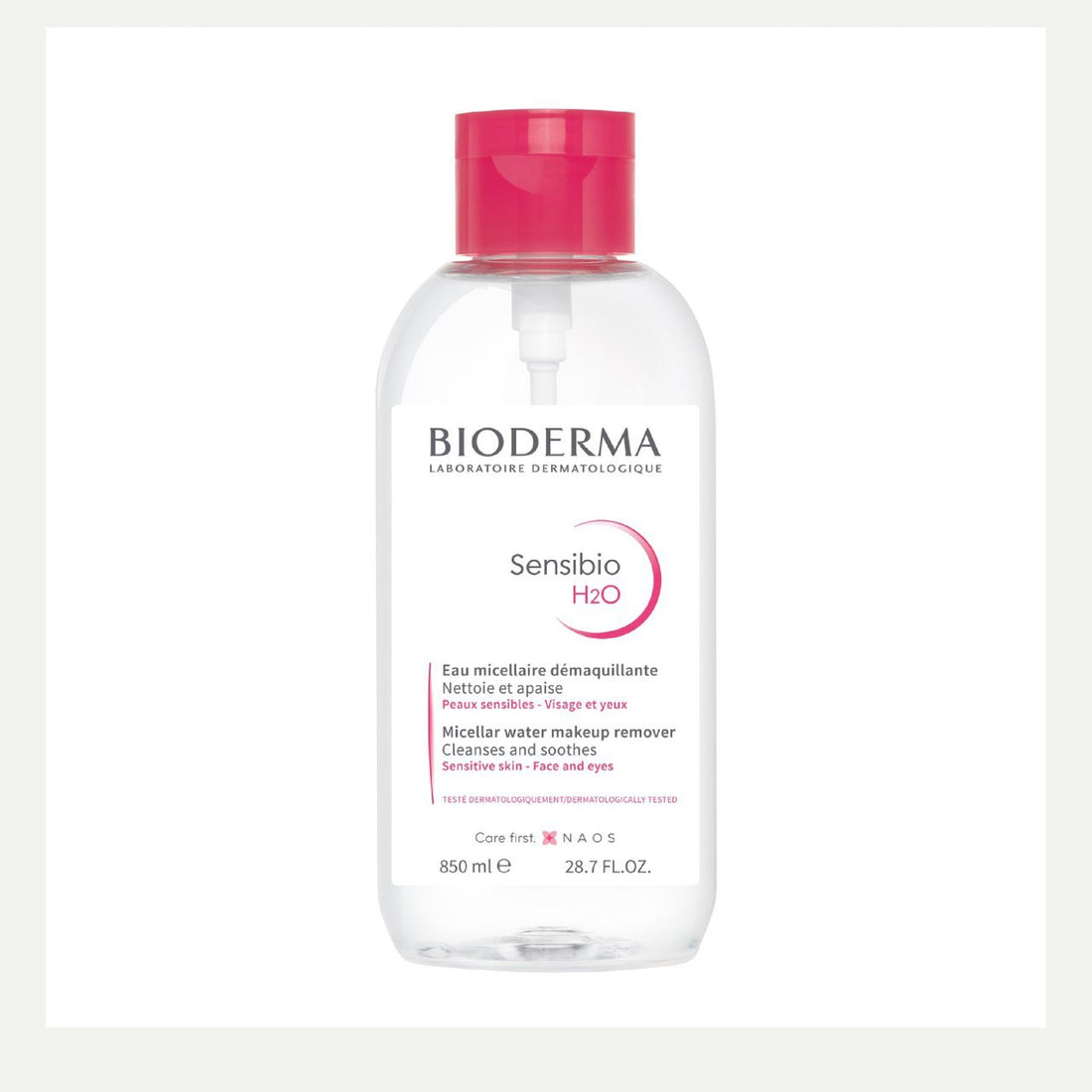 Bioderma Sensibio H2O Make-up Removing Micelle Solution Cleanses &amp; Smoothes Sensitive Skin, 850 Ml