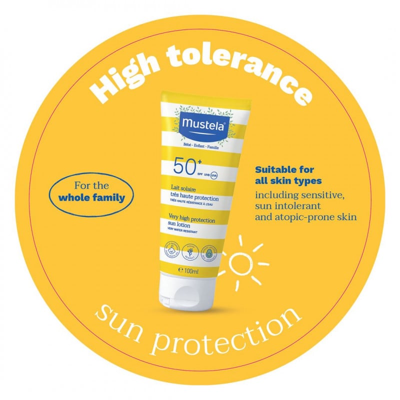 Mustela Very Hight Protection Sun Lotion 100ml  Suitable for all the family