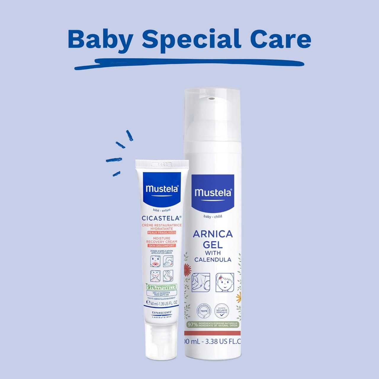 Mustela Cicastela Moisture Recovery Cream for babies and children&