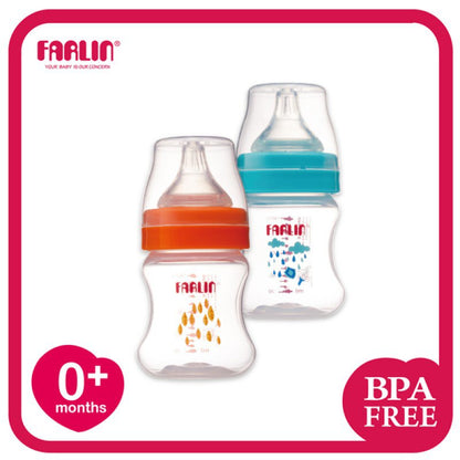 Farlin Feeding Bottle, 140ml, Orange Color