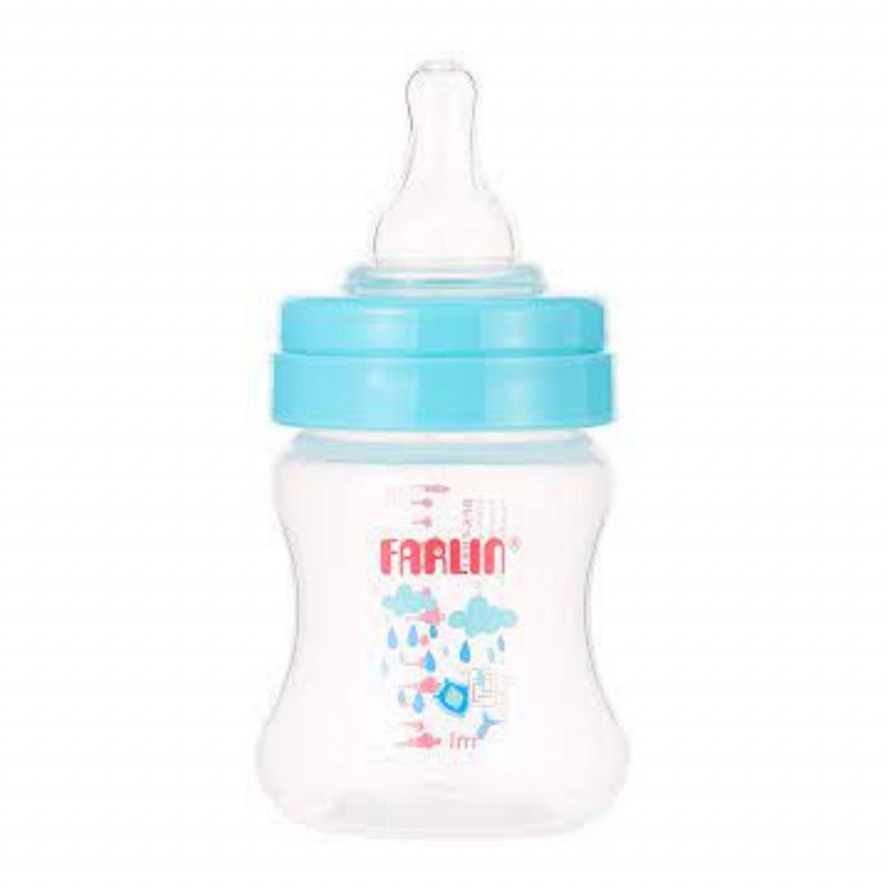 Farlin, Wide Neck Feeding Bottle, Blue, 150Ml