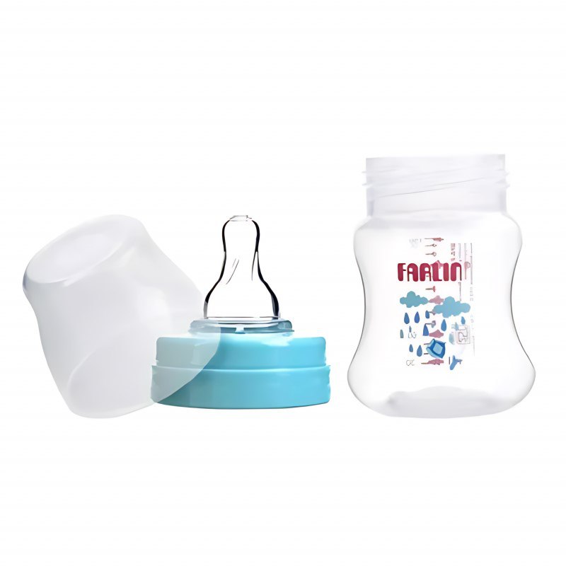 Farlin, Wide Neck Feeding Bottle, Blue, 150Ml