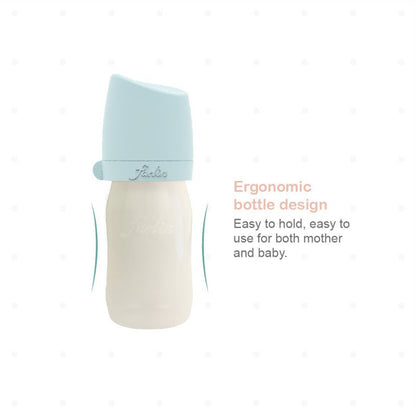 Farlin Wide Neck Feeding Bottle, Blue Color, 180 ML