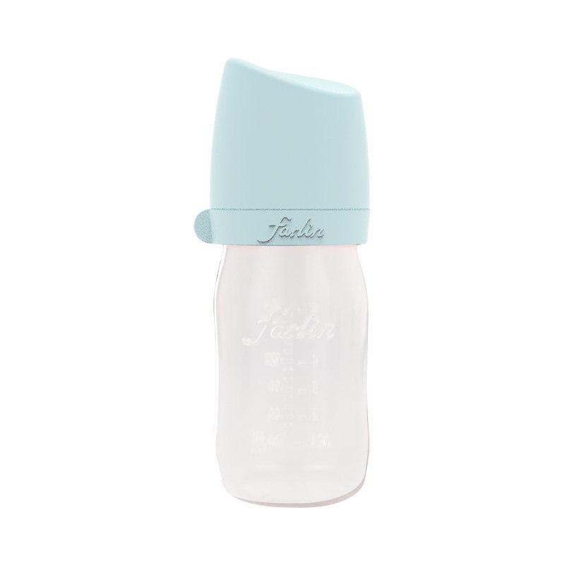 Farlin Wide Neck Feeding Bottle, Blue Color, 180 ML