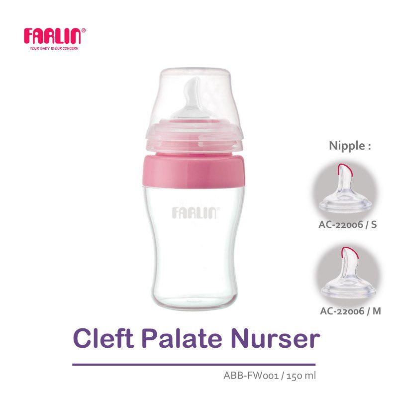 Farlin Cleft Palate Nurser 150cc (Pp-820) - Pink