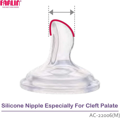 Farlin Silicone Nipple For Cleft Palate , Medium