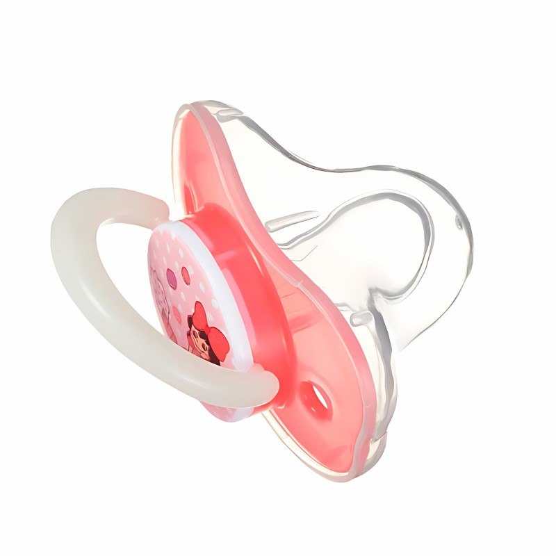 Farlin, Chu Chu Orthodontic Pacifier with Cover, Pink Color, 0M+