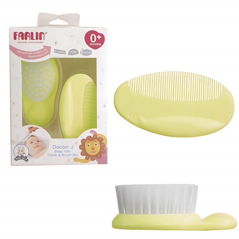 Farlin - Baby Comb &amp; Brush Set,