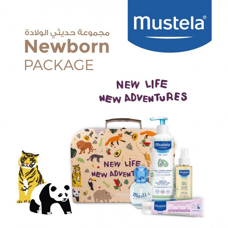 Mustela New Adventures set with Free Suitcase – A Gentle Start for Your Baby&