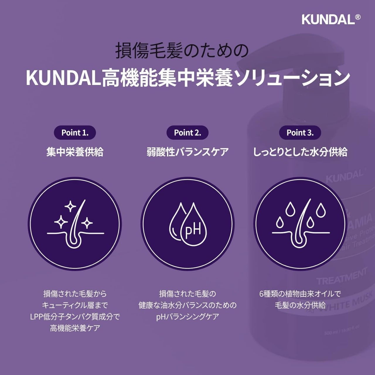 Kundal TREATMENT 500ml AMBER VANILLA