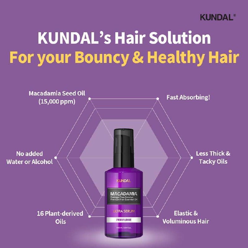 Kundal HAIR ESSENCE 100ml BABY POWDER