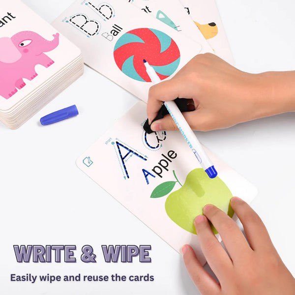 Mideer - Write &amp; Wipe Cards 123 &amp; ABC