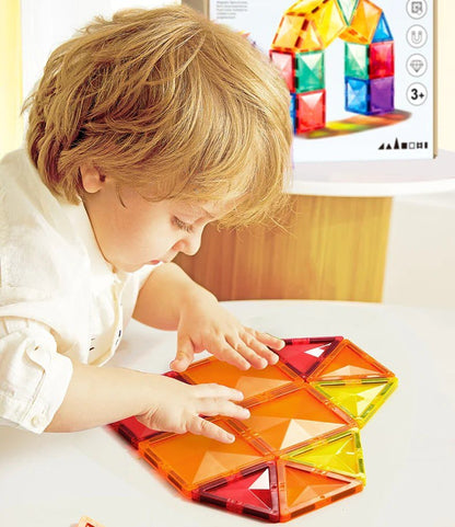 Mideer - Colorful Magnetic Tiles 60Pcs