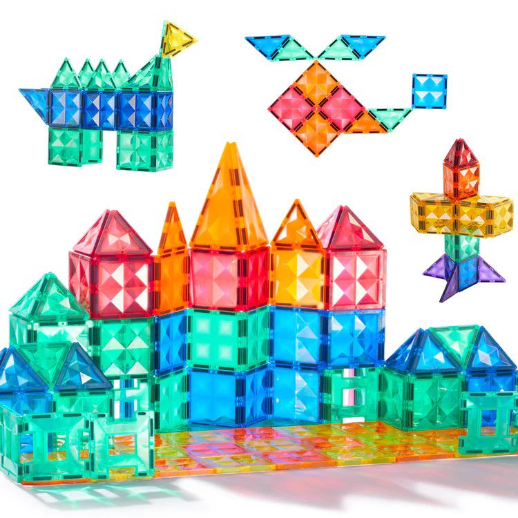 Mideer - Colorful Magnetic Tiles 60Pcs