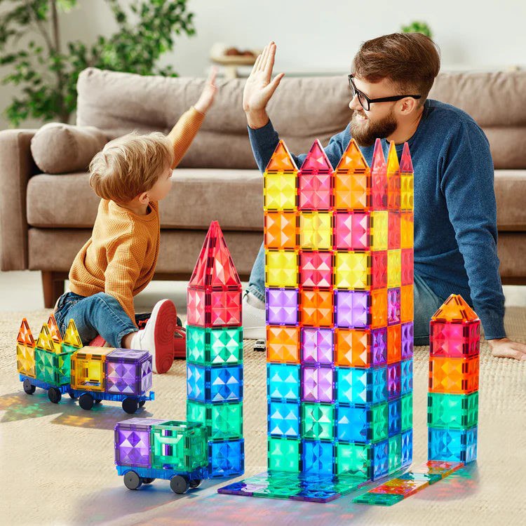 Mideer - Colorful Magnetic Tiles 60Pcs