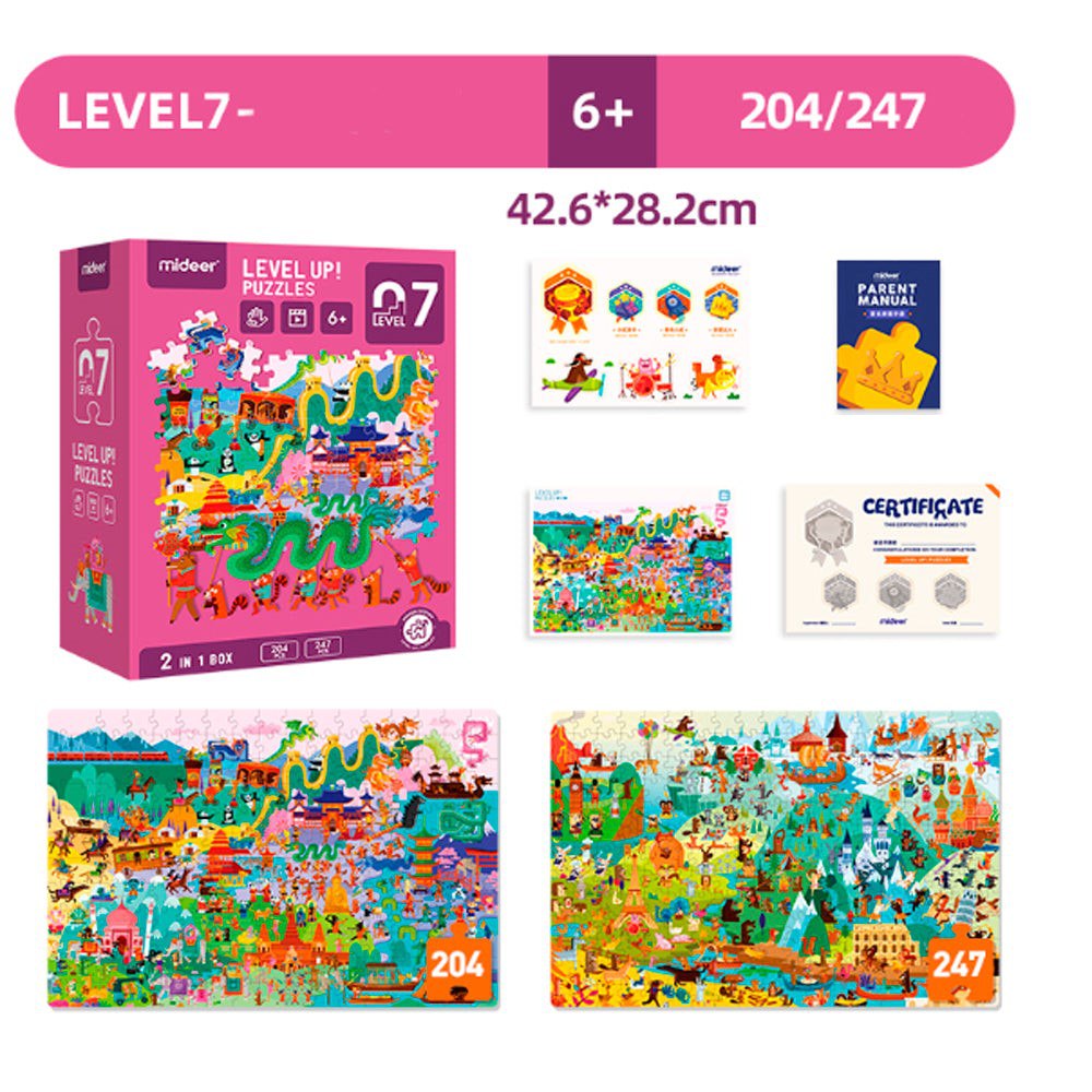 Mideer - Level Up Puzzle 7 World Travel View Mideer