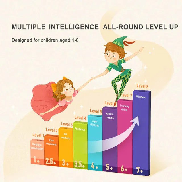 Mideer - Level Up Puzzle- 8 Magic Book And Fairy Tale