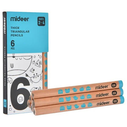 Mideer - Thick Triangular Pencils-6B