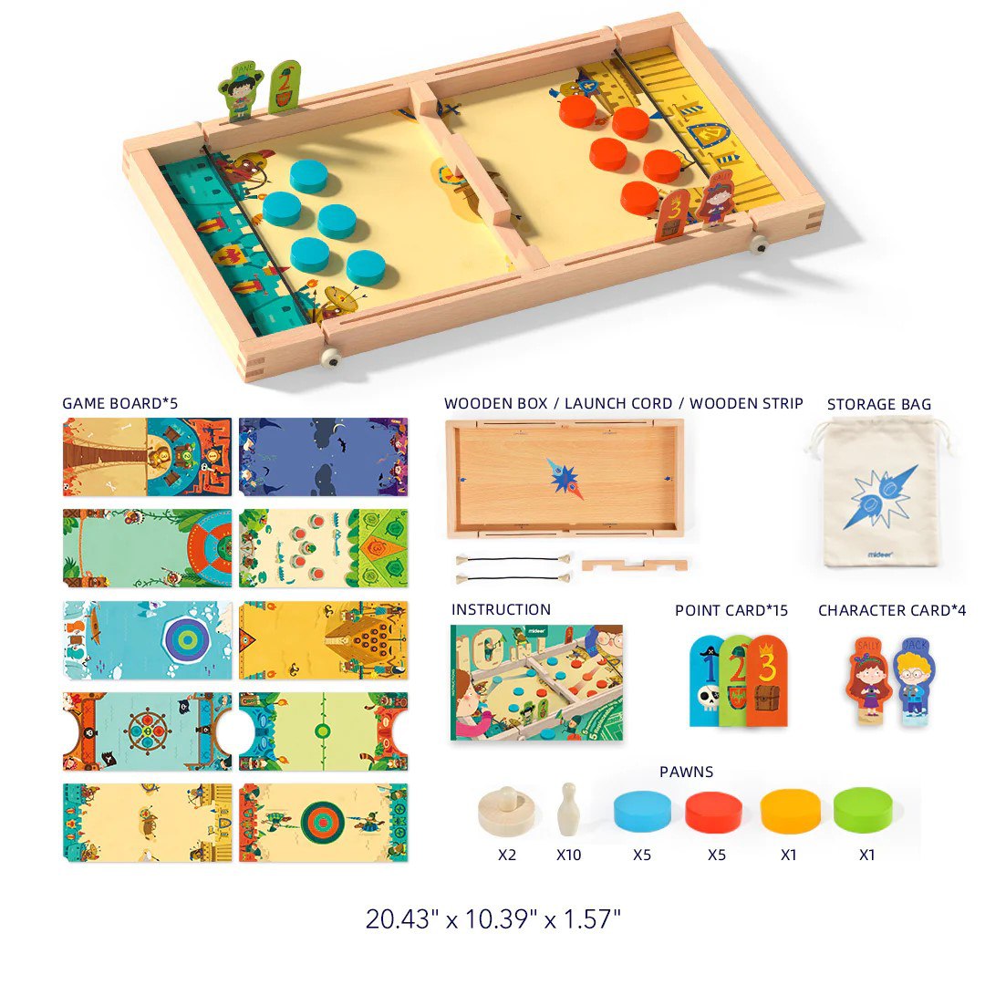 Mideer 10 in 1 Carrom Board Game