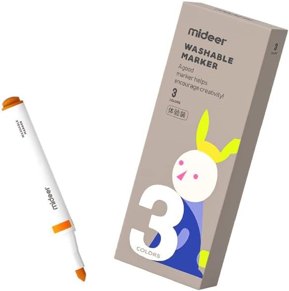 Mideer - Washable Marker Small Tip 3Colors