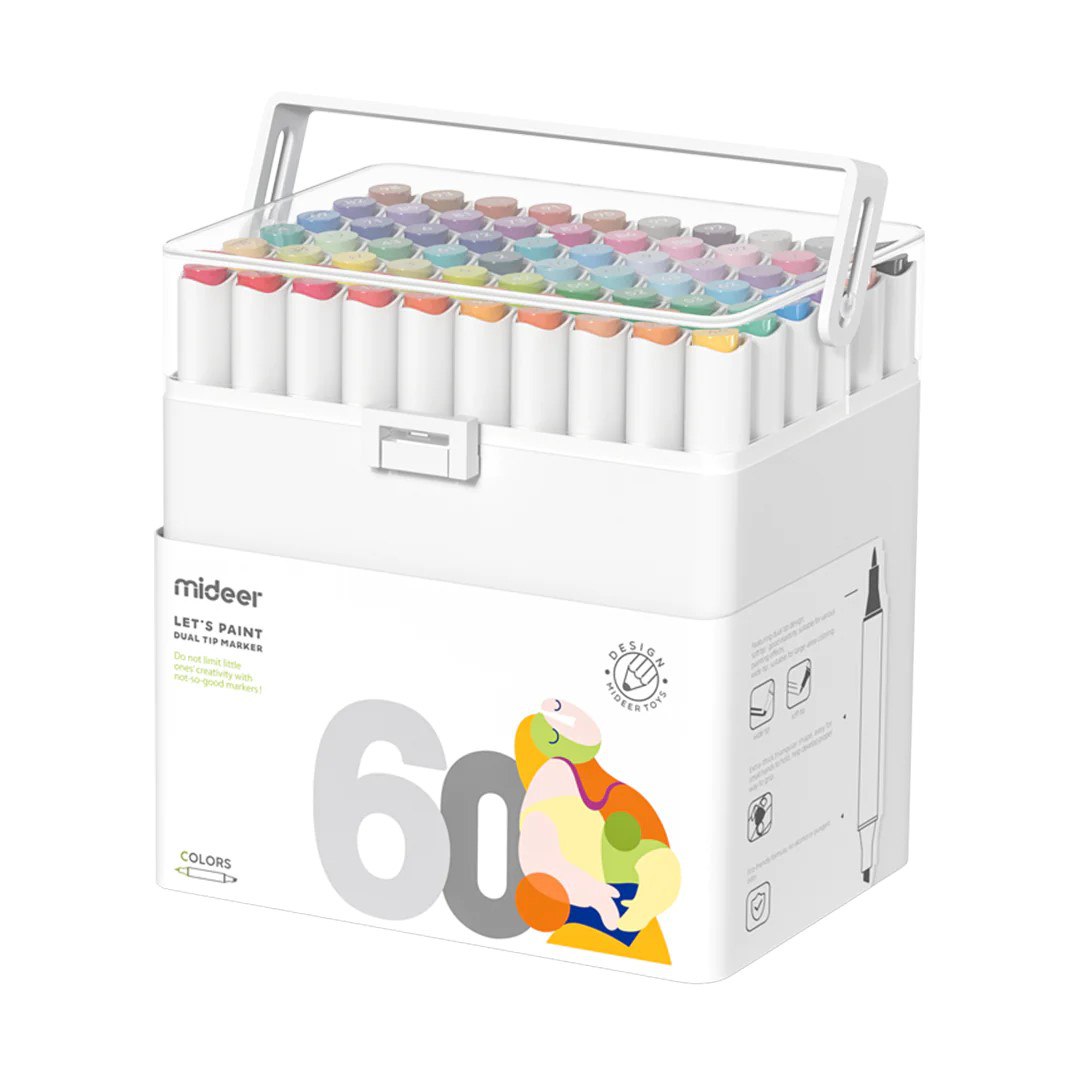 Mideer - Dual Tip Marker 60 Colors