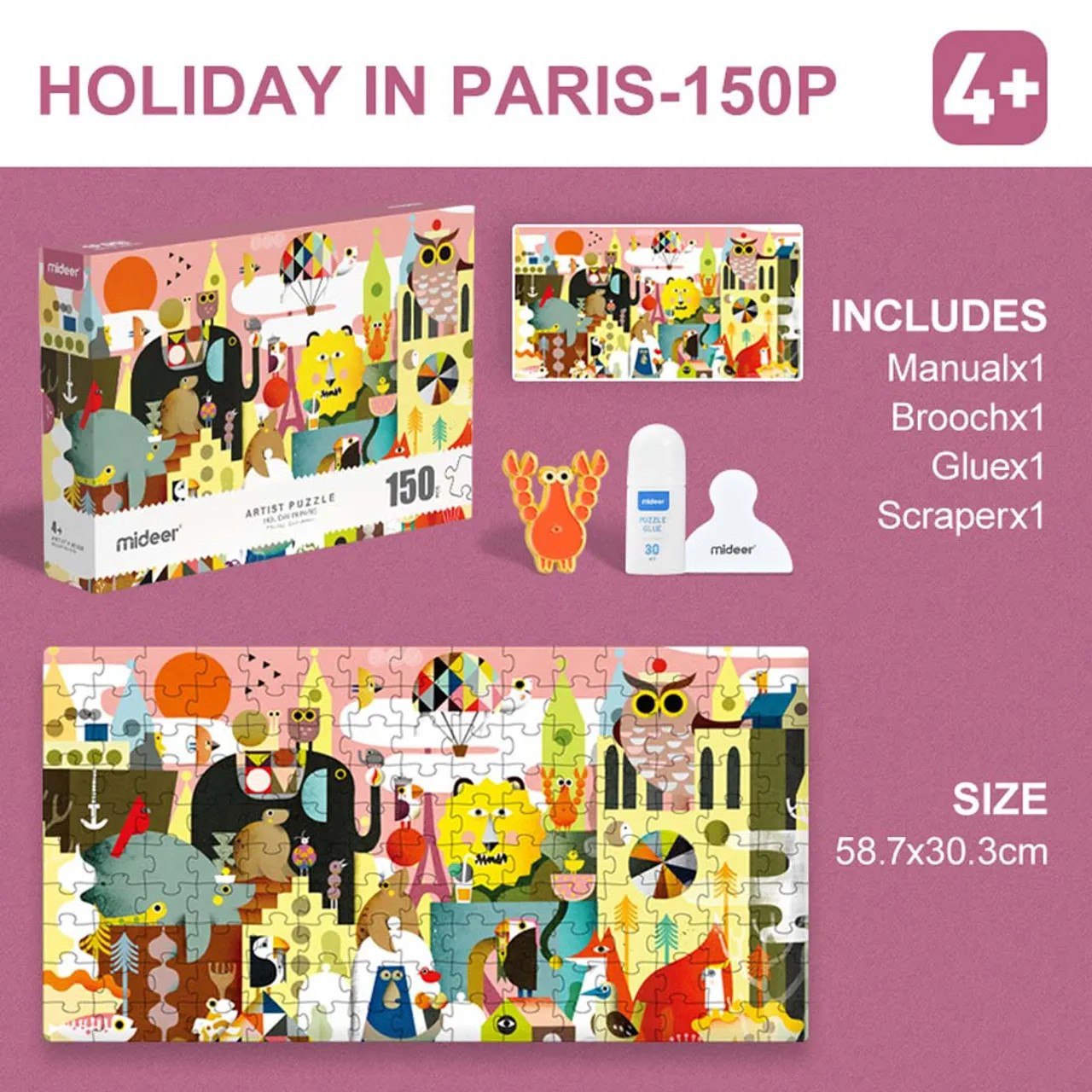 Mideer - Artist Puzzle - Holiday In Paris 150P