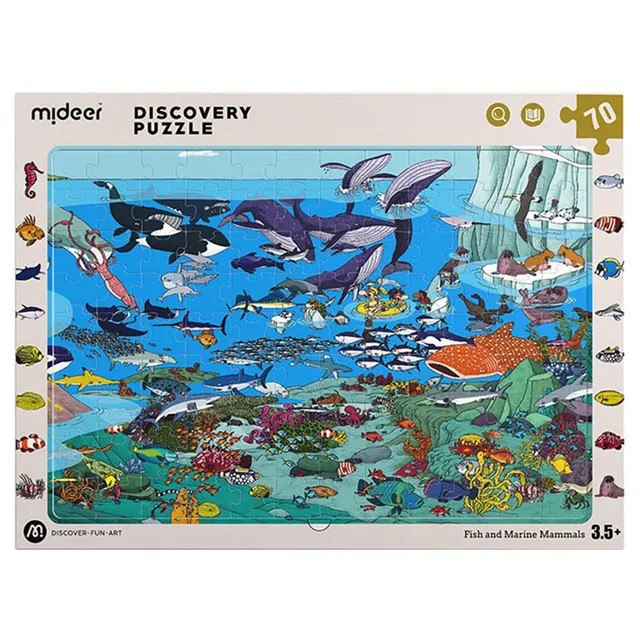 Mideer - Mideer Discovery Puzzle - Fish And Marine Mammals