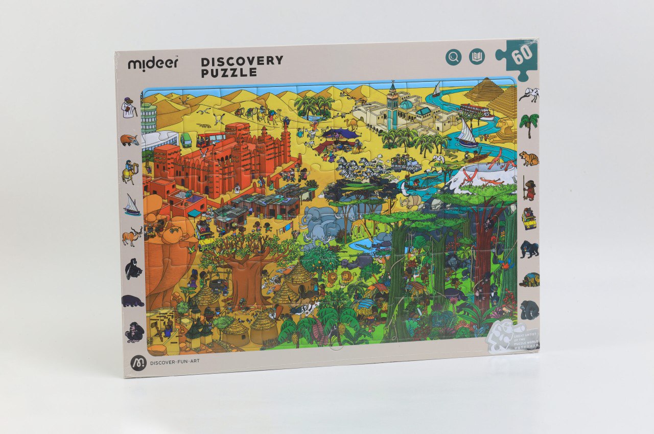 Mideer Discovery Puzzle Big World Small World - Africa 60P