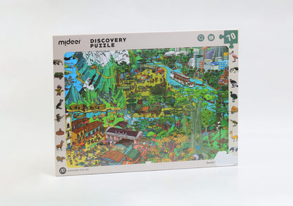 Mideer Discovery Puzzle Big &amp; Small World - South America 70P