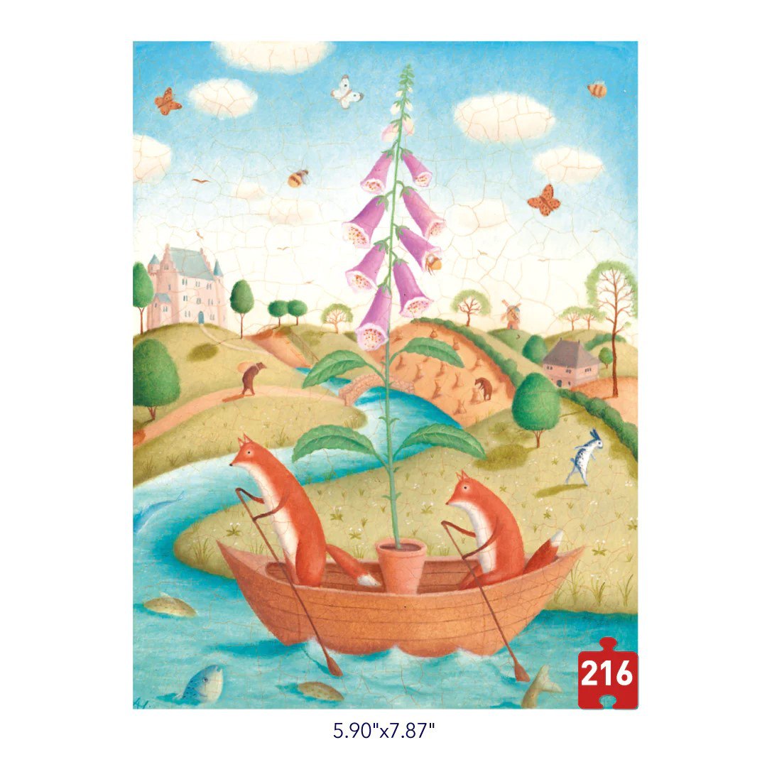 Mideer Pocket Series Puzzle - Fish Also Like Flowers