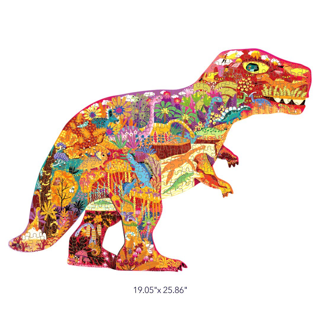 Mideer - Large Animal: Shaped Puzzle Dinosaur World