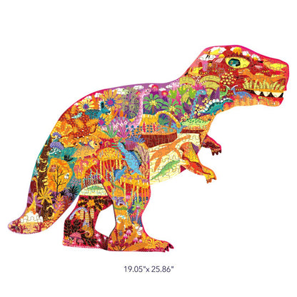 Mideer - Large Animal: Shaped Puzzle Dinosaur World