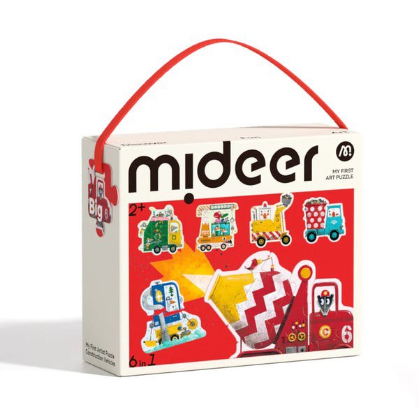 Mideer - My First Artist Puzzle – Construction vehicles