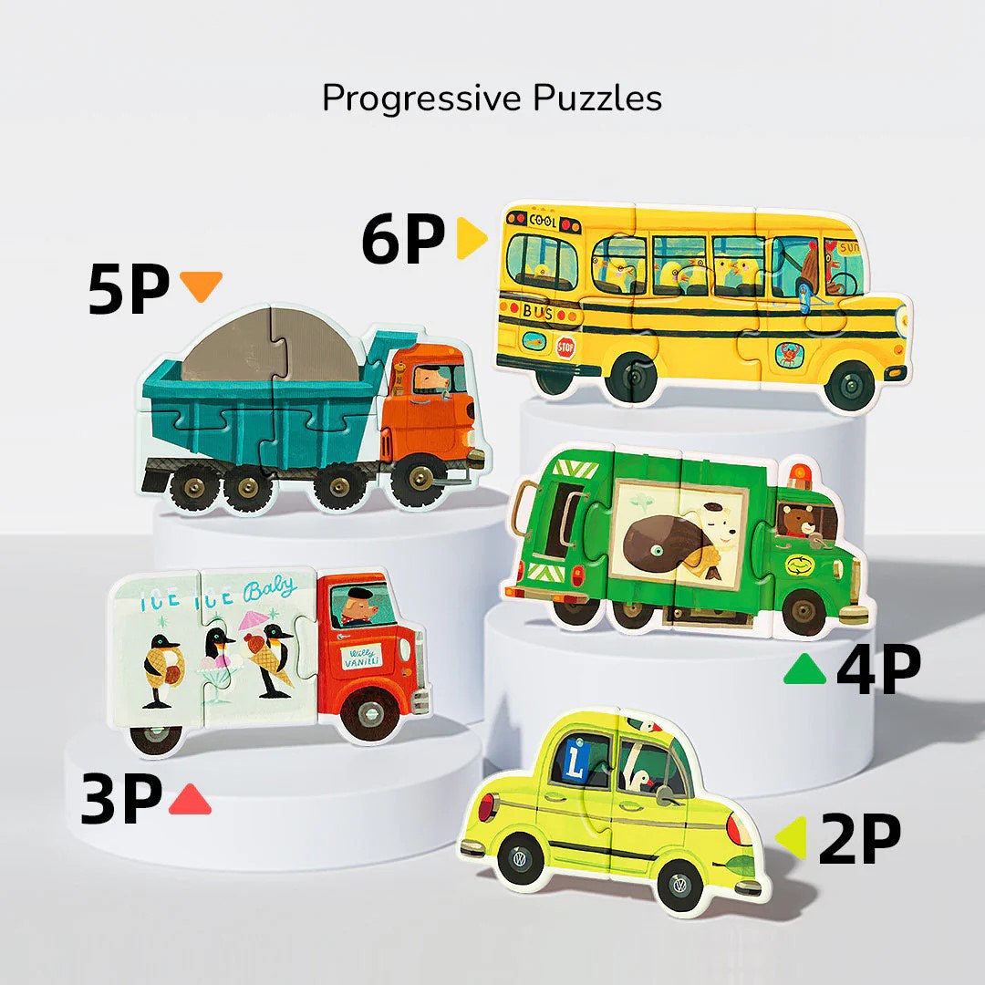 Mideer - My First Artist Puzzle – Construction vehicles