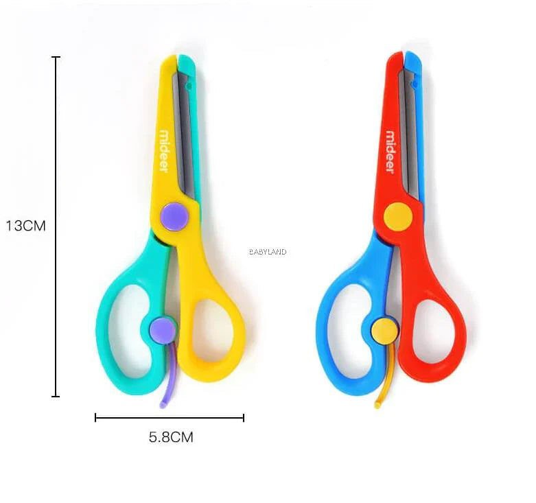 Mideer Kids Scissors Yellow Green