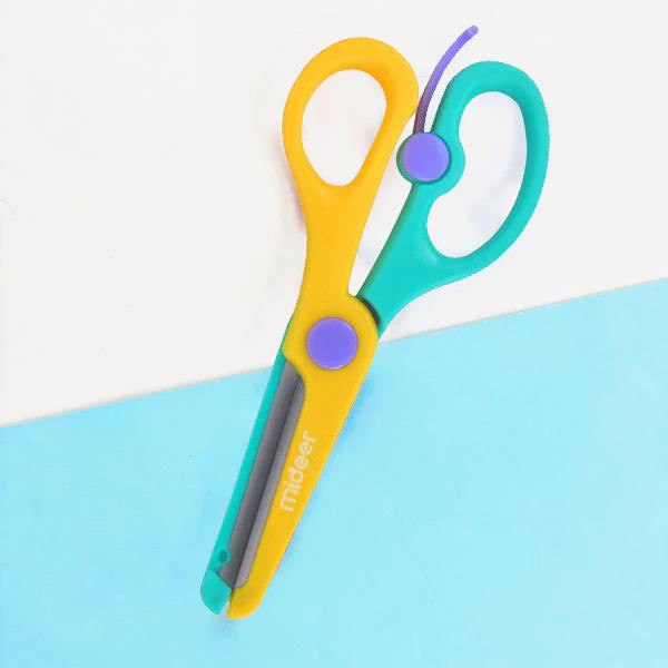 Mideer Kids Scissors Yellow Green