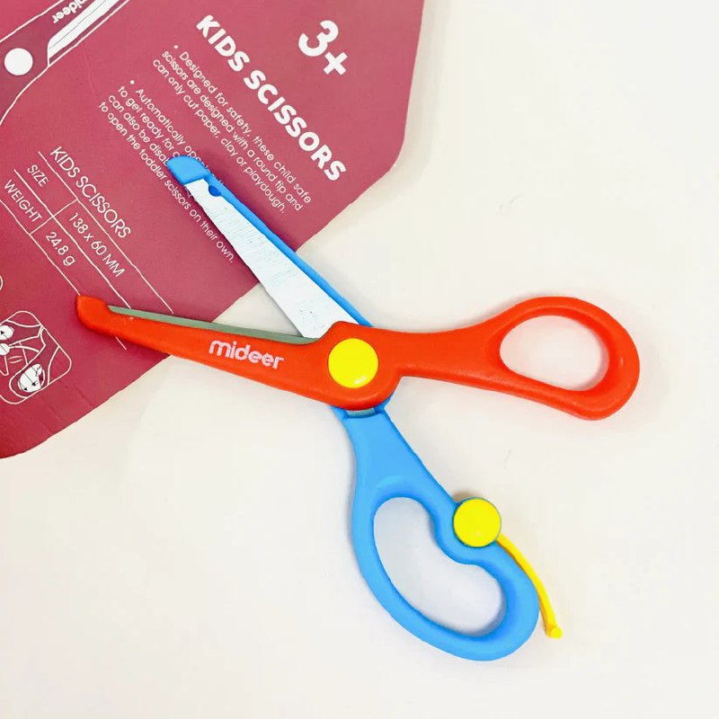 Mideer Kids Scissors Red Blue