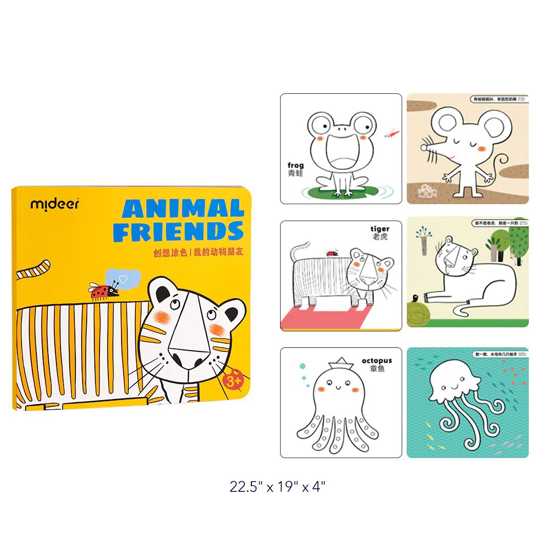 Mideer - Coloring Book: Animal Friends