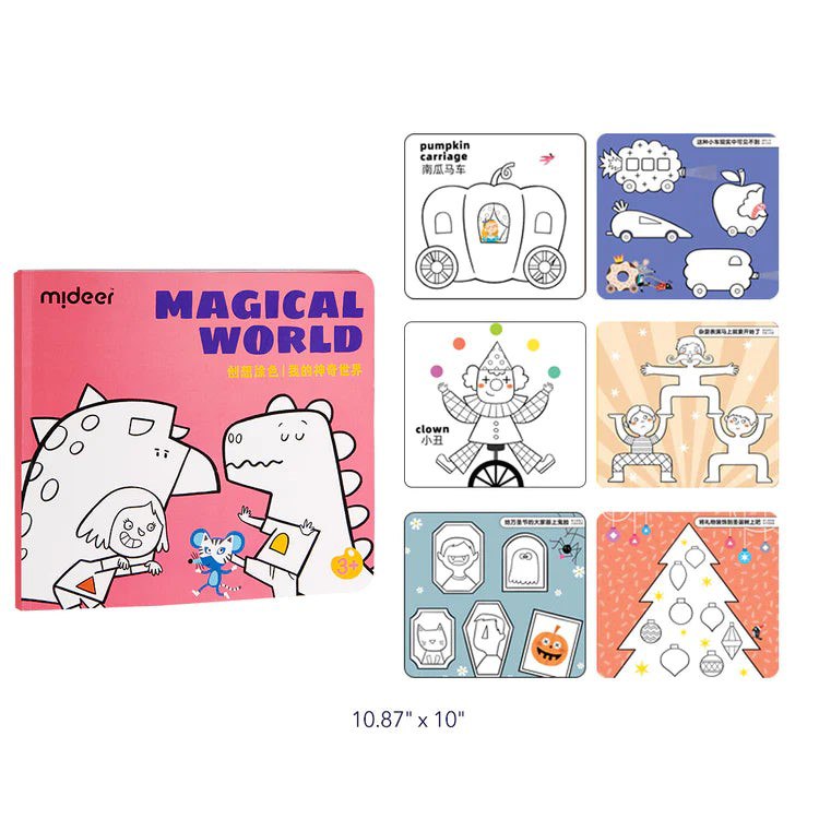 Mideer - First Coloring Book: Magical World