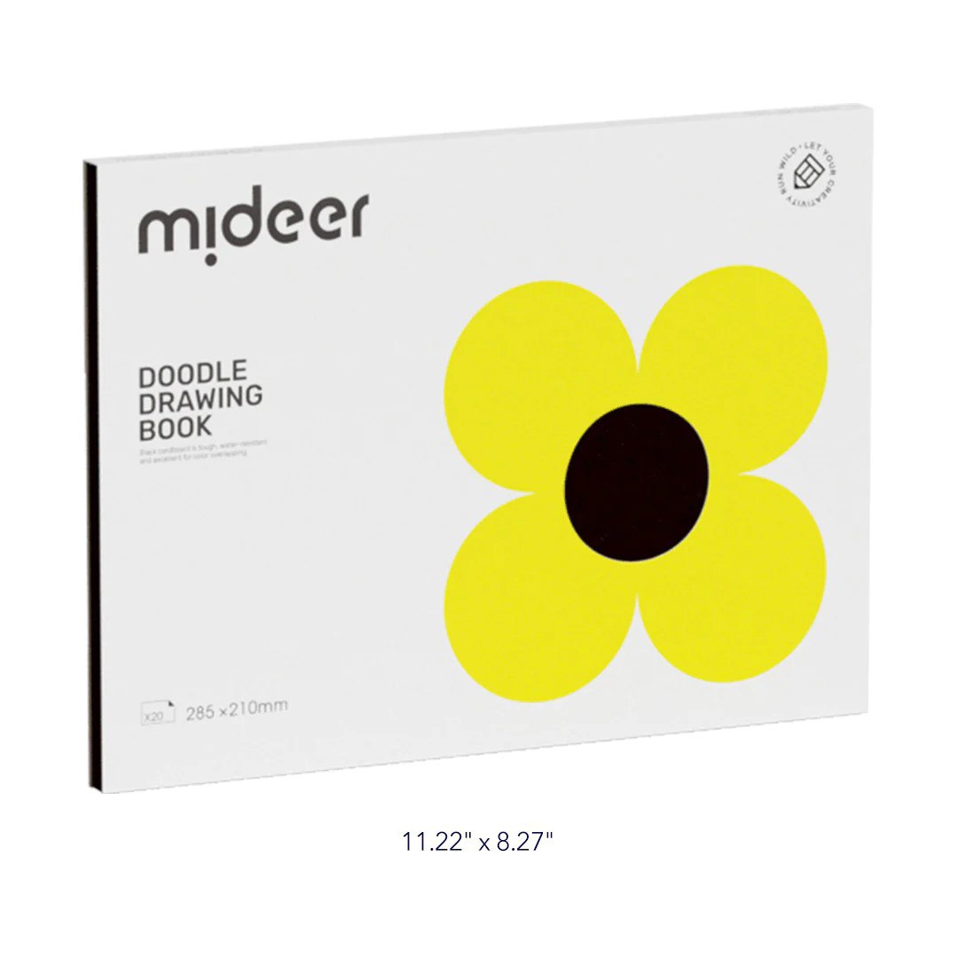 Mideer - Drawing Doodle Book: Black Paper