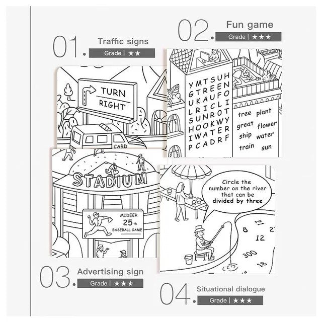 Mideer - Giant Colouring scroll: City