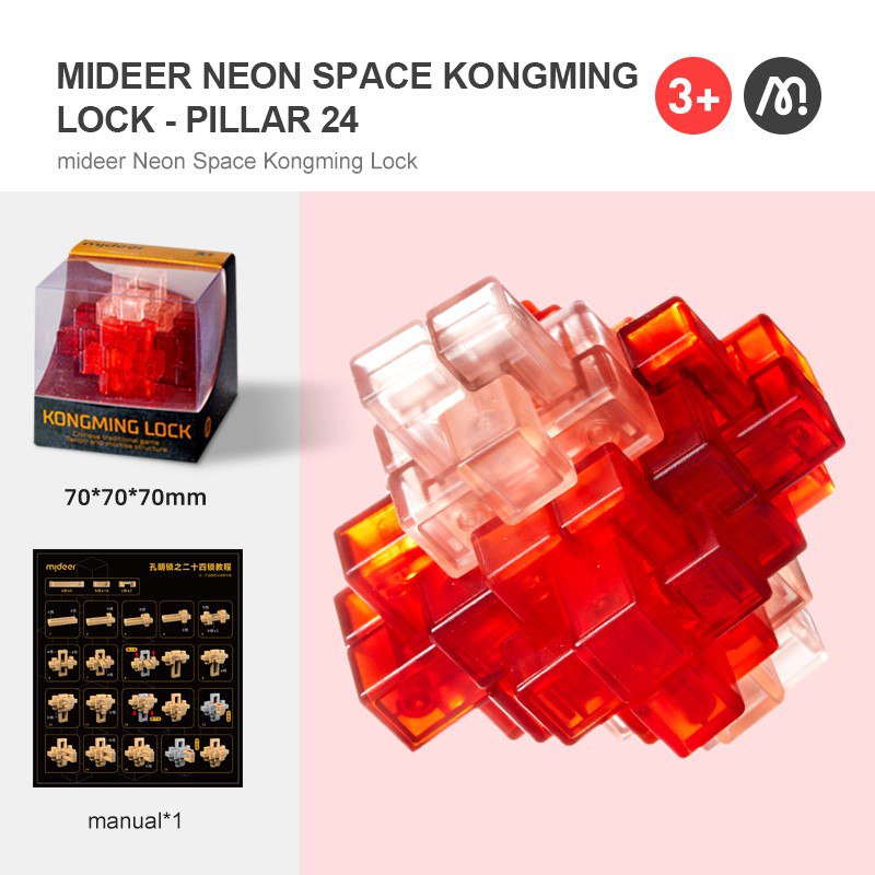 Mideer - Neon Space 3D Tangram Blocks - Pillar 24