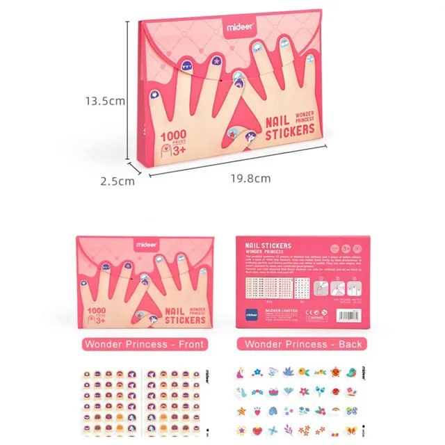 Mideer - Nail Stickers: Wonder Princess