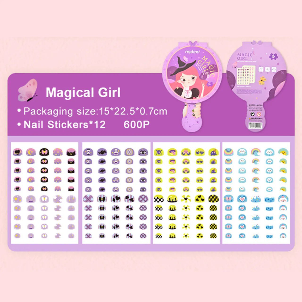 Mideer - Mideer Magic Nail Sticker - Magic Girl