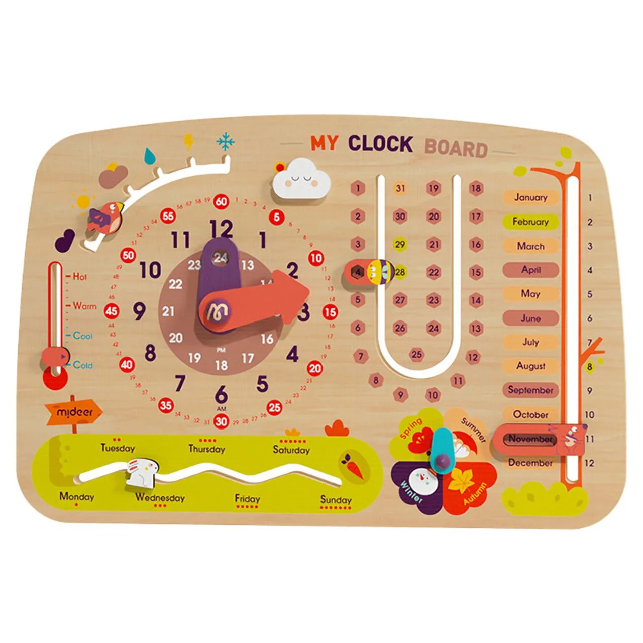 Mideer - Versatile Clock Board